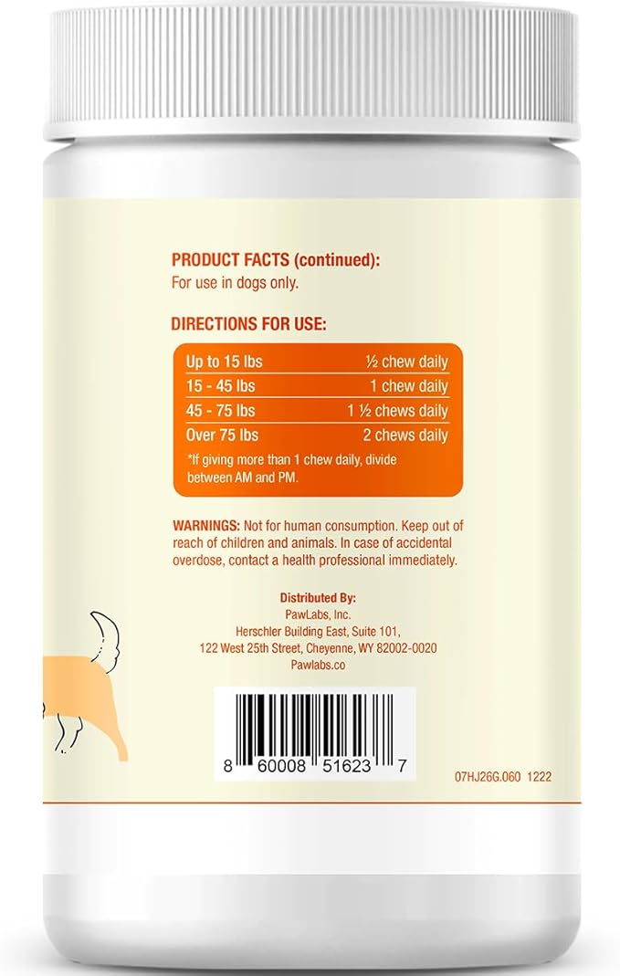 G-Max Joint Support - Maximum Strength Hip & Joint Supplement - Vet Formulated for Dog Arthritis Pain - Glucosamine, Chondroitin, MSM & Green-Lipped Mussel - Duck Flavor - 60 Soft Chews