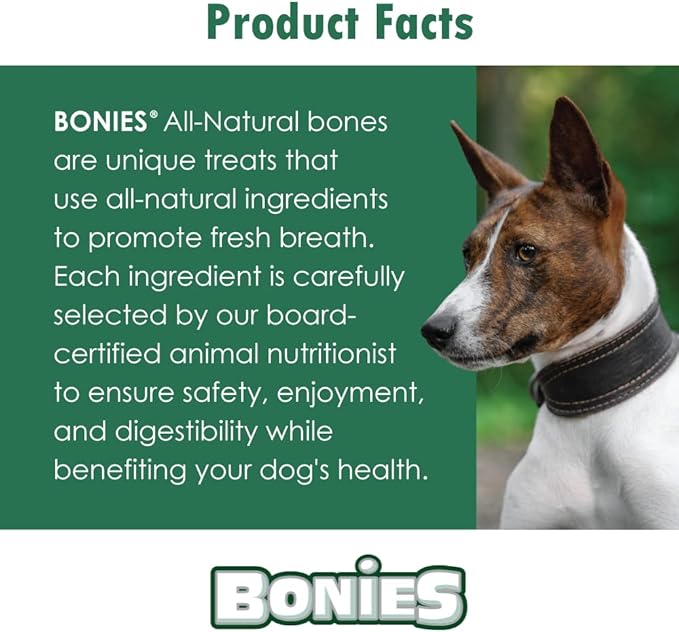 BONIES Natural Calming Multi-Pack SMALL for Dogs 5-25 LBS - Natural Dog Treat - Low Calories - Chicken Flavor - 15 Bones