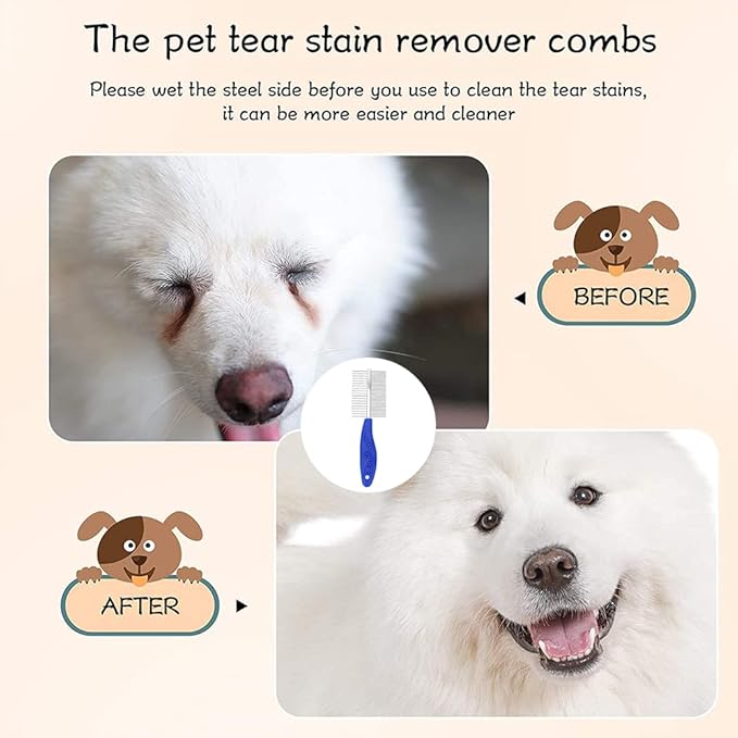 Tick Remover Tool Set(Blue),Remover Flea Combs,Tweezers,Painlessly Tick for Dogs Cats and Humans Pets(5 Pieces)