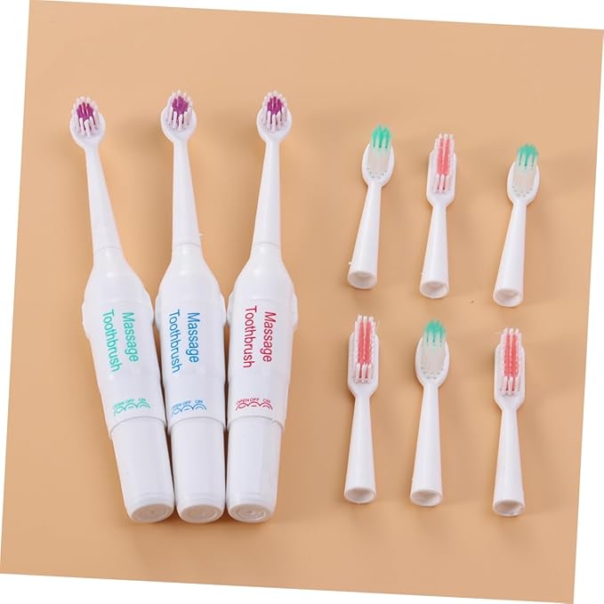 Mipcase Puppy Toothbrush 3pc Toothbrush Automatic Toothbrush Tooth Brush for Dogs Electric Doggy Toothpaste Electrical Toothbrush Electric Toothbrush The Dog Dog Electric Toothbrush