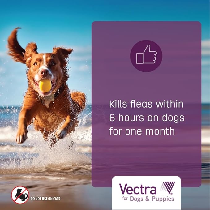 Vectra® for Dogs & Puppies Flea Treatment & Prevention for Large Dogs (56-100 lbs.) 3-month supply