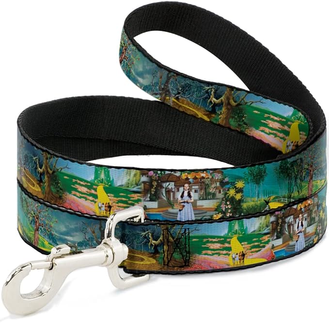Movies Pet Leash, Dog Leash, The Wizard of Oz Yellow Brick Road Scenes, 4 Feet Long 1.5 Inch Wide