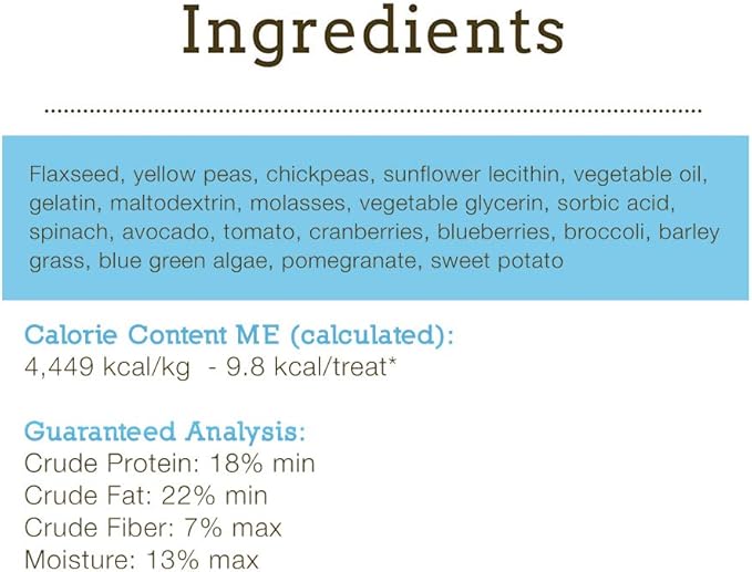 Herbsmith Smiling Dog Treats - Soft and Chewy Dog Treats for Senior Dogs – Dog Training Treats - Superfood Wellness Treats for Dogs - 8 oz