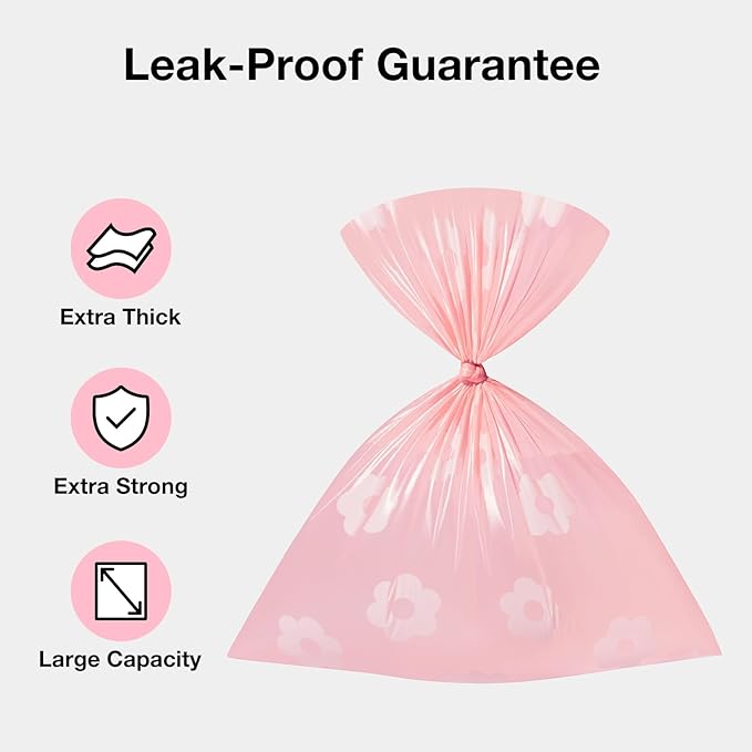 VETRESKA Dog Poop Bags, Lavender Scented, Leak Proof, Extra Thick and Extra Strong Pet Waste Bags for Dog Walking and Cat Litter, 300 Counts15 Refill Rolls 9 X 13 inches