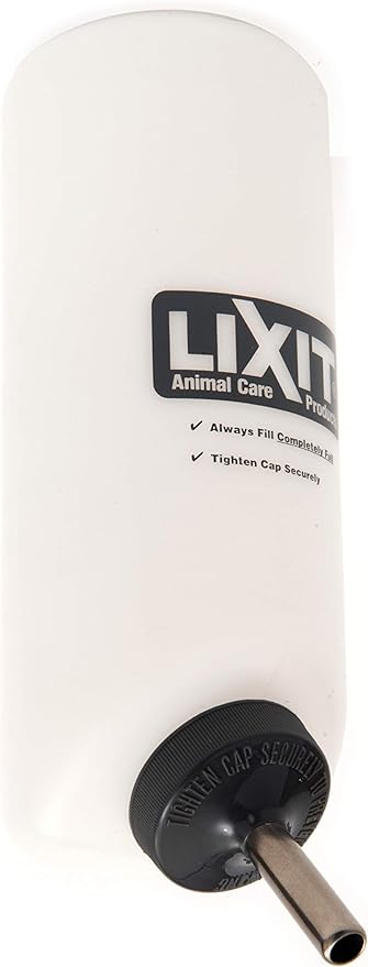 Lixit Wide Mouth Water Bottles for Large and Small Dogs (32oz Small Dog, White)