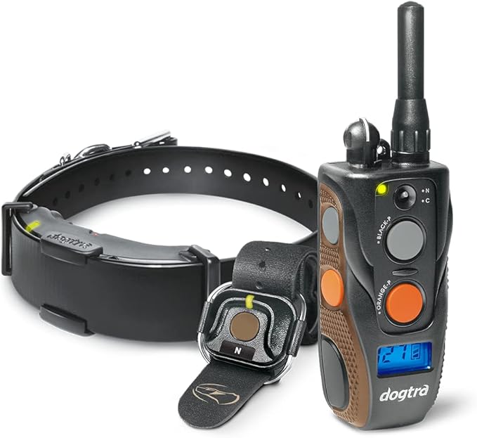 Dogtra ARC HANDSFREE Plus Expandable to 2-Dog Remote Dog Training E-Collar with HANDSFREE Square for Discreet and Precise Control Slim Ergonomic Rechargeable Waterproof 3/4-Mile Range
