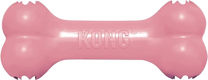 KONG Puppy Goodie Bone - Stuffable Dog Toy for Small Puppy - Natural Rubber Chew Toy for Puppies - Small Dog Toy for Teething Puppies - for Small Puppies - Pink