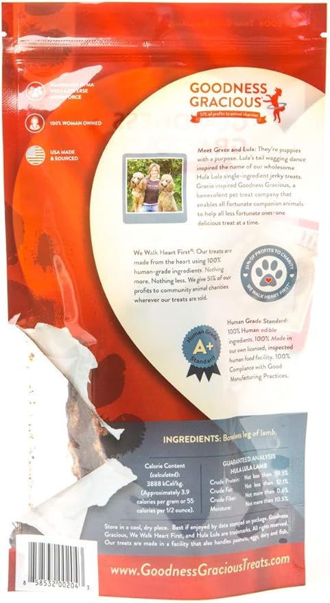 Goodness Gracious Human Grade Hula Lula Jerky for Dogs