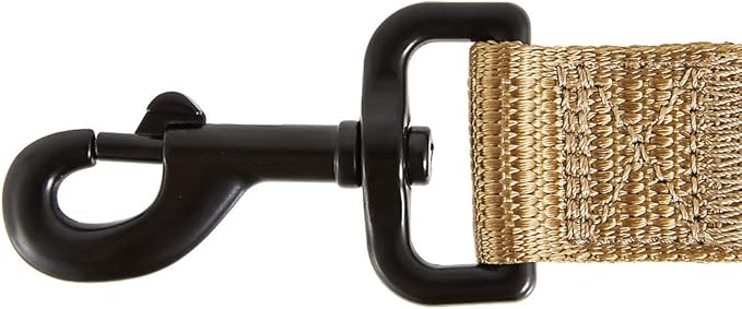 KONG Comfort Ultra Durable Traffic Padded Handle Hands Free Quick Control Leash 6' (Tan)