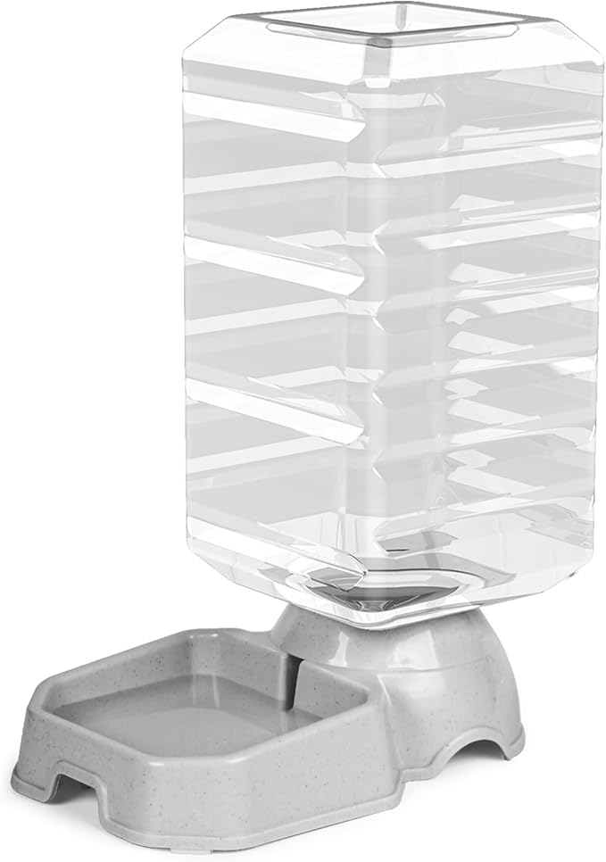 Large Dog Water Bowl Dispenser, 3 Gallon Automatic Gravity Cat Waterer, Self-Filling Large Capacity Pet Water Dispenser Station, 100% BPA-Free, Transparency, Safe and Unplugged for Pet Dogs and Cats