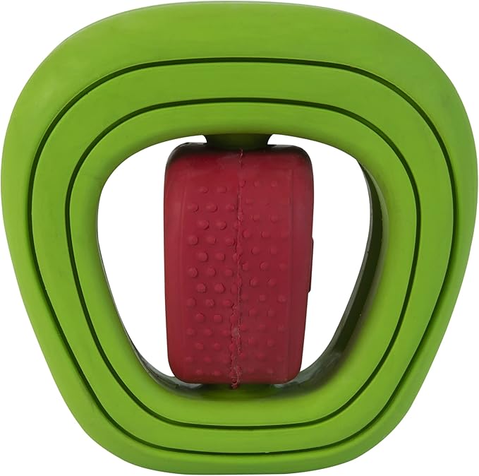 JW CHEW-EE Dental Dog Chew Toy; Cleans Your Pet's Teeth and Gums As They Play; Add Their Favorite Flavors, Apple Core