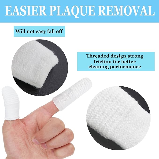 20 PCS Dog Toothbrush Pet Toothbrush Finger Toothbrush cat Toothbrush Washable & Comfortable & Durable 1 Set for 2 Fingers(20)