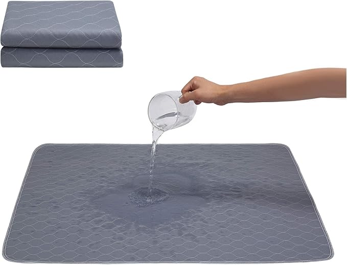 JdPet Washable Dog Pee Pads+Free Grooming Gloves - Reusable Whelping Pads,Waterproof Dog Mat Non-Slip Puppy Potty Training Pads for Dogs, Cats, Bunny…