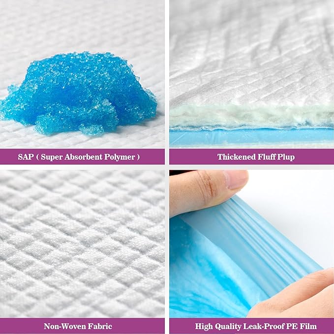 IMMCUTE Extra Large Dog Pee Pads 28"x30"-50 Count | X-Large Puppy Pee Training Pads Super Absorbent & Leak-Proof | Disposable Pet Piddle and Potty Pads for Puppies | Dogs | Doggie