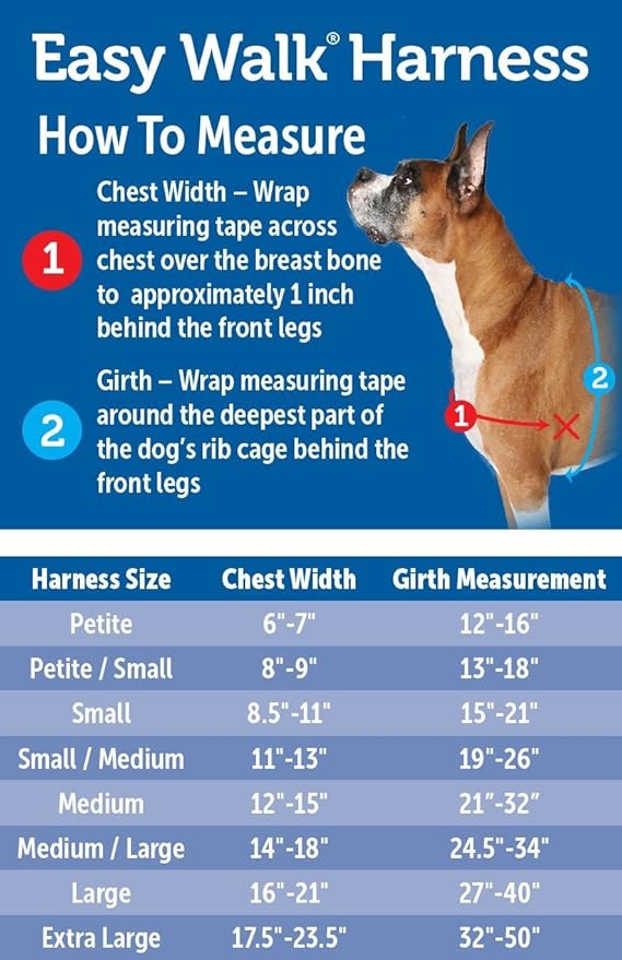 PetSafe Easy Walk Dog Harness - No Pull Dog Harness - X-Large, Black