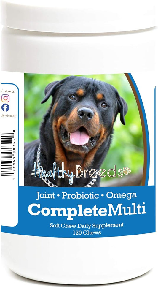 Healthy Breeds Rottweiler All in One Multivitamin Soft Chew 120 Count