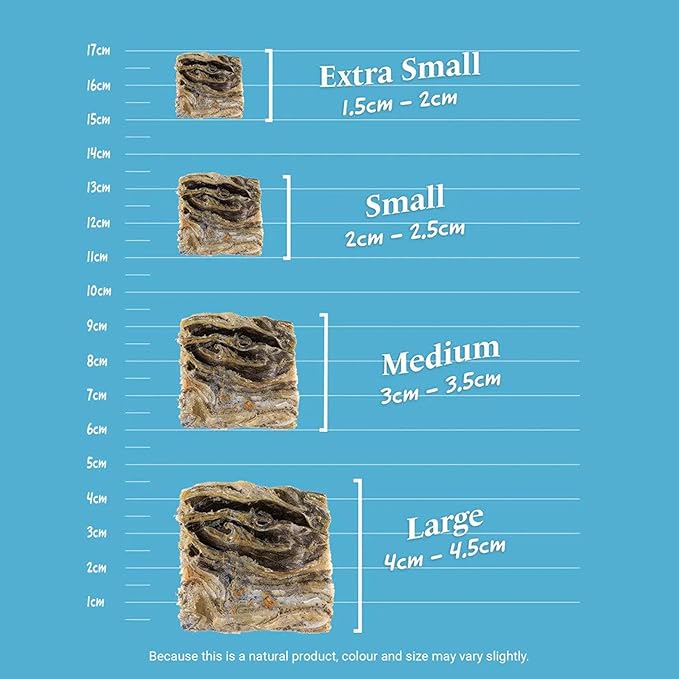SKIPPER'S Cod Fish Skin Extra Small Jerky Cubes - Gently Air Dried Single Ingredient Cod Skin Dog Treats, Rich in Omega 3 & Grain Free Crunchy Bites, Hypoallergenic | Great for Teeth (9 Oz)