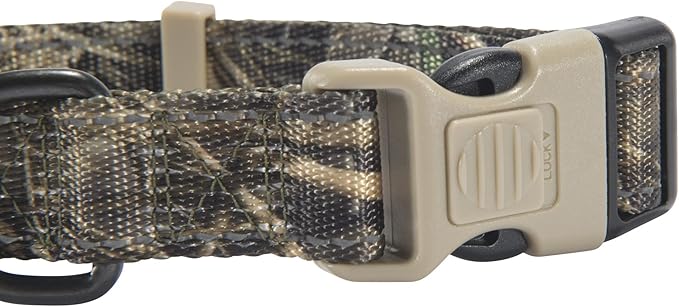 Browning Classic Preformance Webbing Pet Collar, Fully Adjustable, Available in Solid Colors and Camo Patterns, Realtree MAX-7, Small