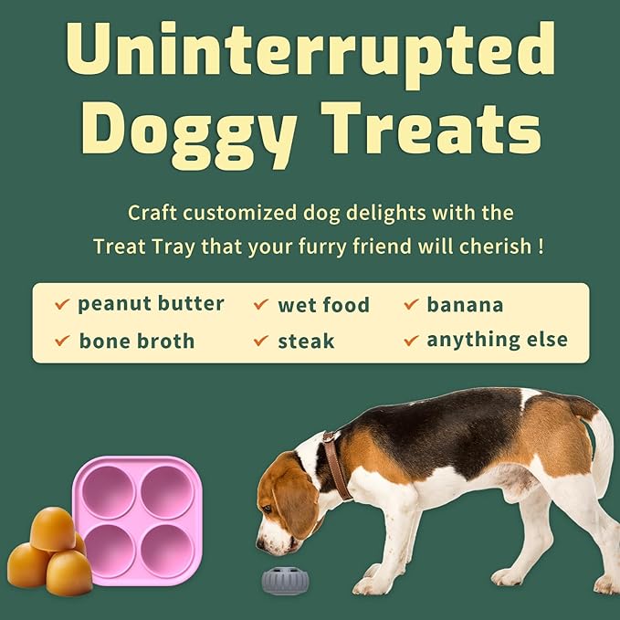 Dog Toy, Dogs Toys to Keep Them Busy, Medium Large Dogs Frozen Treat Toy Holder Treat Dispensing Refillable Homemade Freezable Dog Food, Fillable Rubber Dog Toys