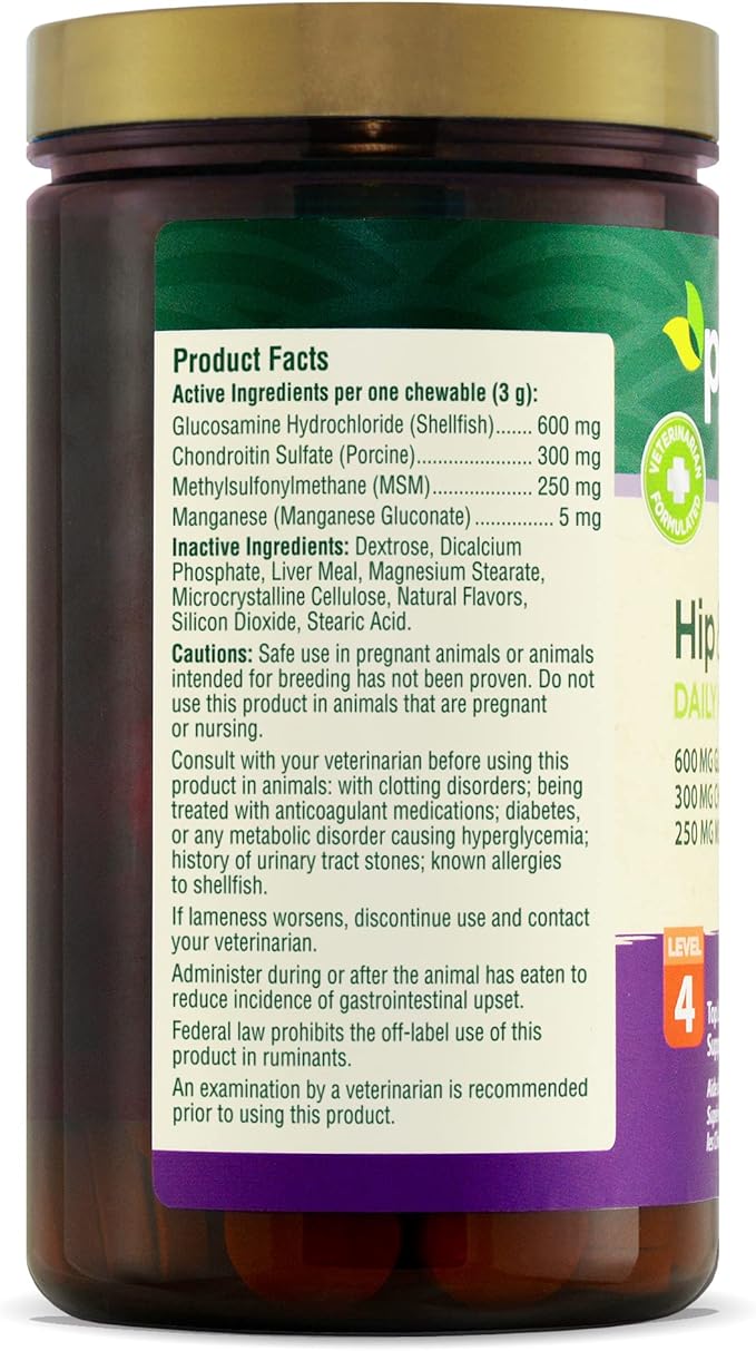 PetNC Natural Care Hip and Joint Health Advanced Chewables for Dogs 150 count