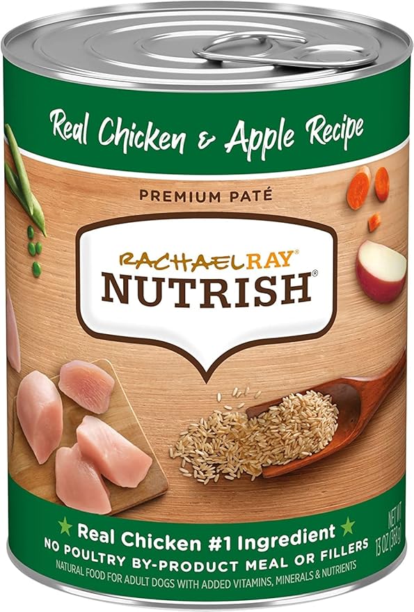 Nutrish Rachael Ray Chicken & Veggies 40 Pounds Dry Dog Food (Packaging May Vary) + Chicken Recipe 11 Count Soup Bones Bundle