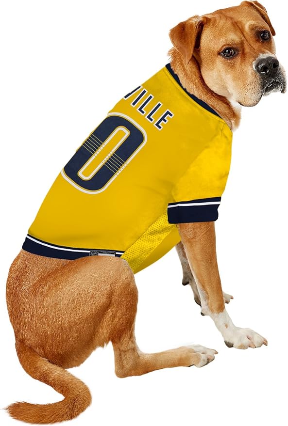 Pets First NHL Nashville Predators Jersey for Dogs & Cats, Medium. - Let Your Pet Be A Real NHL Fan!