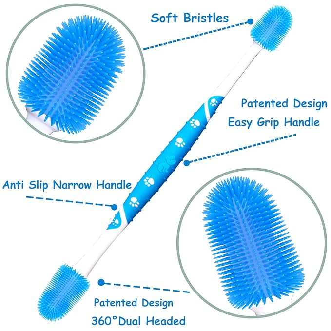 360 ° Dog Toothbrush Pet Toothbrush 360 ° Finger Toothbrush Medium and Large Dogs