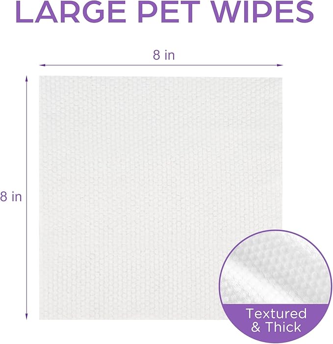 PrimePets Dog Wipes, 400 Count, Pet Grooming Wipes for Dogs Cats Cleaning Deodorizing, Lavender Scented, Extra Thick Dog Paw Wipes for Sensitive Skin, Clean Paws, Butt and Body