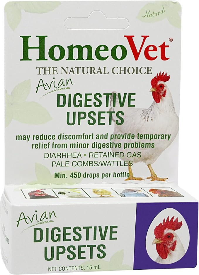 HomeoPet Avian Digestive Upsets, Healthy Digestive Support for Poultry and Pet Birds, 15 Milliliters