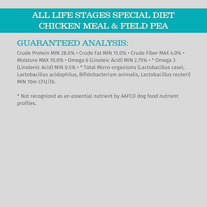 Blackwood Special Diet All Life Stages Dry Dog Food, 5Lb., Chicken Meal & Field Pea Recipe, with Superfood Ingredients, Grain Free Dog Food