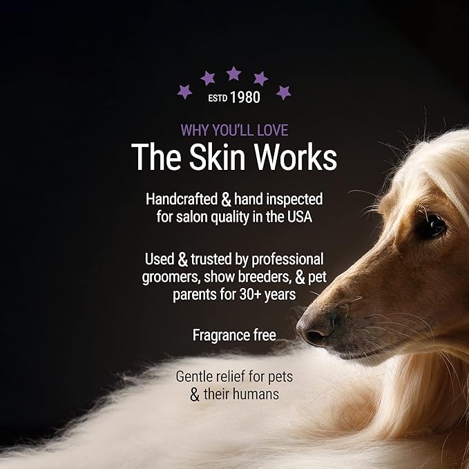 Skin Works, 4 oz | All Natural Ingredients, Non-Greasy, Soothing and Healing, Softens Calluses, Calms Inflamed Areas, Moisturizes Dry Skin for Pets and Humans