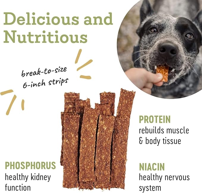 Farm Hounds Premium Natural Turkey Treats for Dogs, 100% Made from Humanely-Raised Turkeys, No Fillers Added, Nutrient-Rich Turkey Jerky Dog Treats, Healthy Delicious Dog Strips, Made in USA, 2-Pack