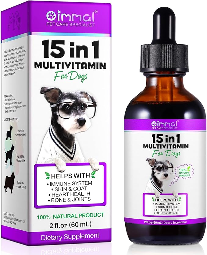 Multivitamin for Dogs, 15 in 1 Multivitamin for Dogs, Dog Vitamins and Supplement