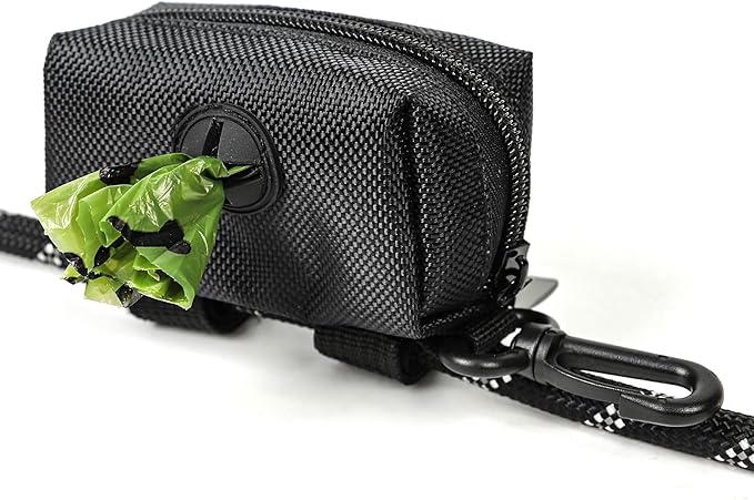 Dog Treat Pouch Training Kit, Small Puppy Treat Bag with Clip, Dog Clicker and Whistle for Pet Training, 5ft Leash with Padded Handle, Dog Poop Bag Dispenser for Leash(Poop Bag Included).