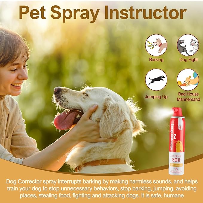 Dog Corrector, 80ml 4 Pack Dog Trainer Spray for Dog to Stops Barking, Jumping Up, Place Avoidance, Food Stealing, Unwanted Behaviour.