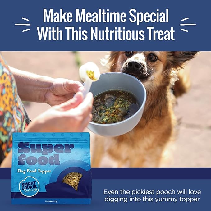 Natural Dog Food Topper - Superfood - Dog Meal Mixer for All Ages - Food Topper for Picky Eaters and for Boosting Nutrition - Non GMO, Made in The USA - 15 oz Bag (30 Day Supply)