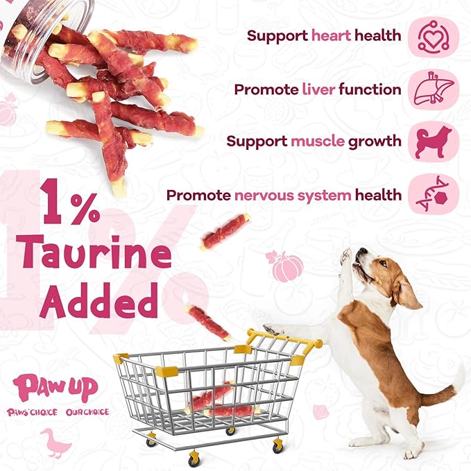 Dog Treats Pumpkin Biscuits Sticks w/Duck Low Fat Dog Snacks, Healthy Dog Biscuits with Taurine for Small Dogs, 12.5oz