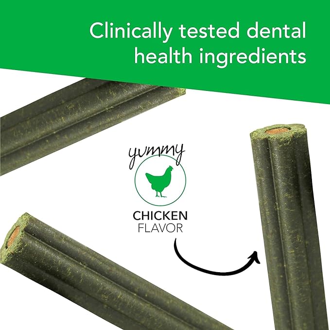 VetriScience Perio Support Teeth Cleaning Dental Powder for Dogs and Cats, Up to 192 Servings & Perio Plus Dental Sticks for Dogs, 30 Sticks