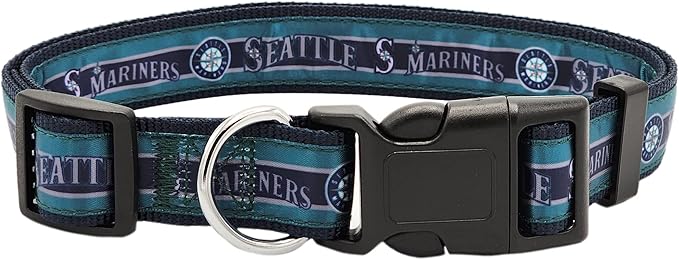 Pets First MLB SEATTLE MARINERS Dog Collar, Medium (MRN-3036-MD)