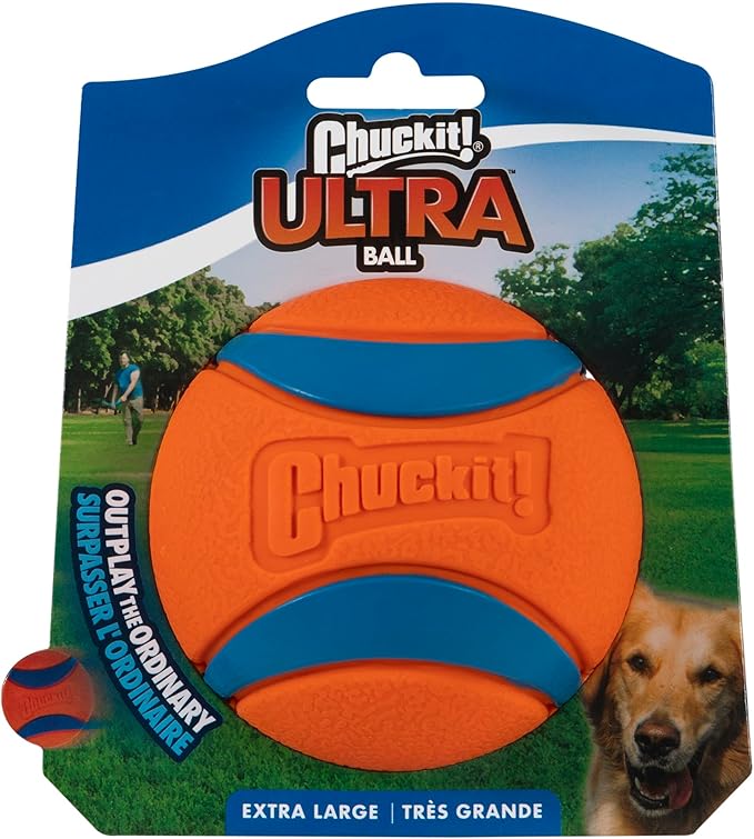 Chuckit Ultra Ball Dog Toy, XL (3.5 Inch Diameter), Pack of 1, for breeds 100+ lbs