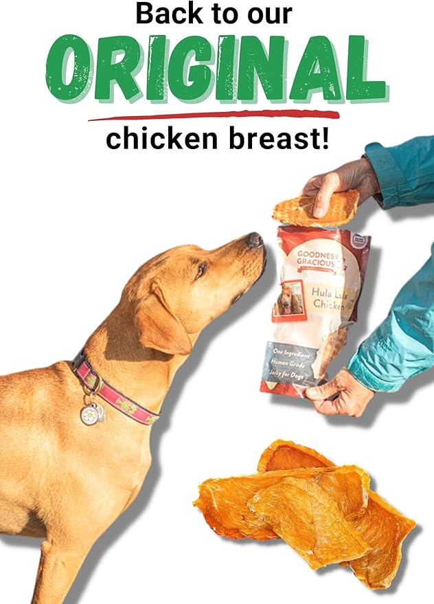 GOODNESS GRACIOUS Hula Lula Chicken Jerky Dog Treats, 5 OZ