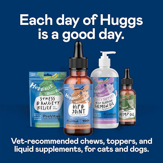 Hip & Joint Support Supplement for Dogs & Cats – Daily Supplement for Mobility Support with Glucosamine, MSM, Chondroitin – Reduce Pain & Inflammation – Antioxidants for Longevity