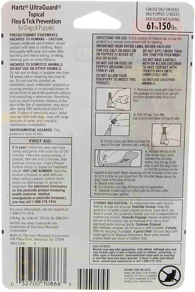 UltraGuard Flea And Tick Treatment Drops For Dogs And Puppies