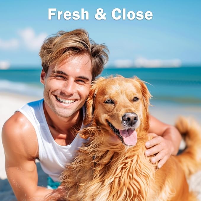 Avont Pet Teeth Cleaning Wipes for Dogs Cats, 50 PCS Dental Finger Wipes Reduce Plaque & Tartar, Dog Breath Freshener and Gum Care -M