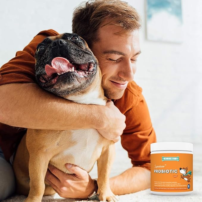 Probiotics for Dogs – Daily Probiotic Supports Gut Health, Digestion, Gas, Bloating, Constipation, Stomach Relief & Immune Support - With Natural Probiotic & Prebiotic – 90 Probiotic Chews