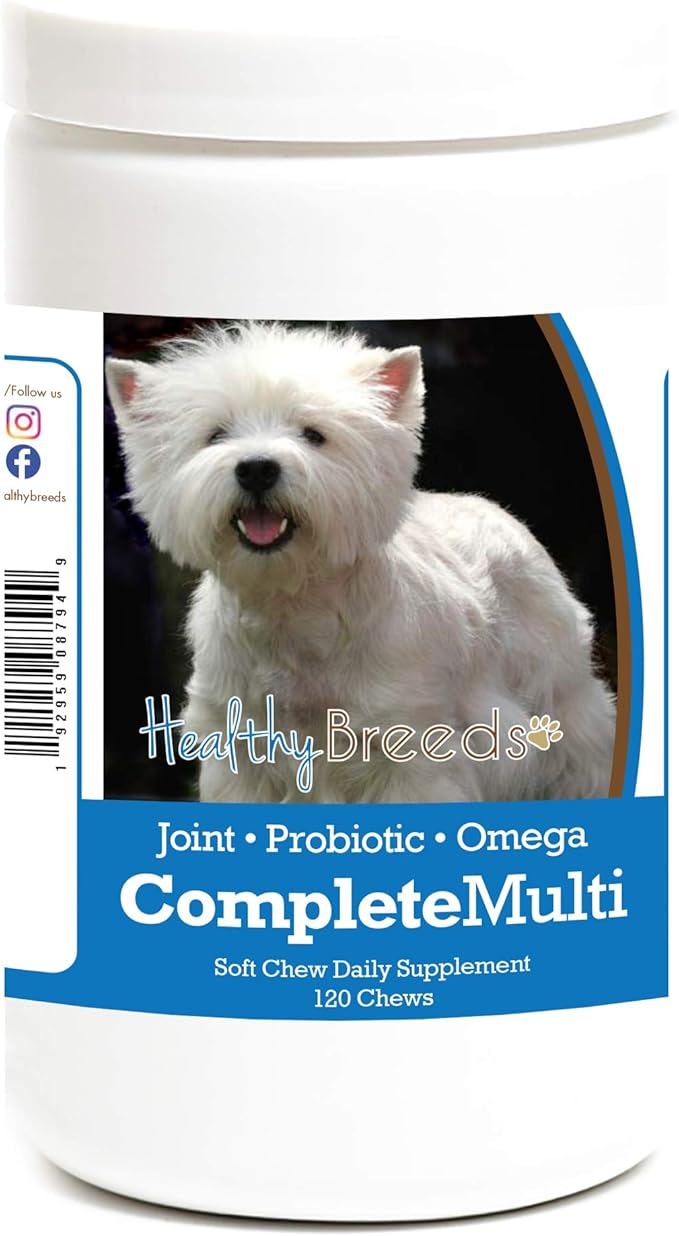 Healthy Breeds West Highland White Terrier All in One Multivitamin Soft Chew 120 Count