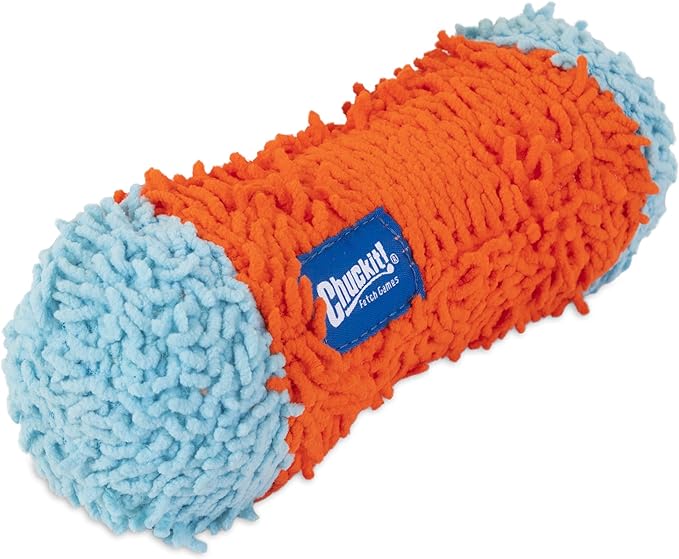 Chuckit Indoor Fetch Tumble Bumper Dog Toy (8.5 Inch), Orange and Blue