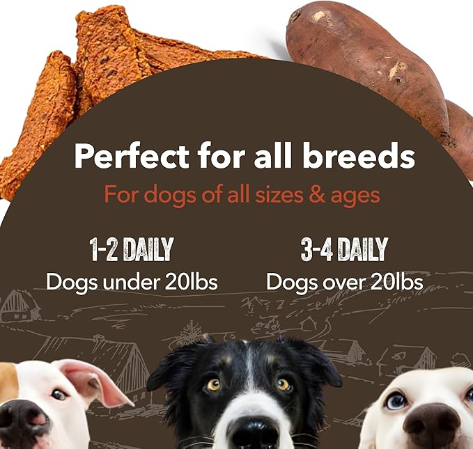 Gaines Family Farmstead Sweet Potato & Chicken Fillets for Dogs, All-Natural, Grain-Free, Healthy Dog Treats for All Ages & Breeds, Made in USA, 8 oz
