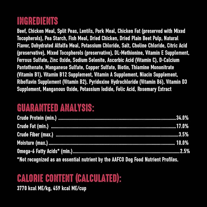 CRAVE Grain Free High Protein Adult Dry Dog Food, Beef, 12 lb. Bag