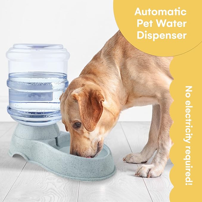 Noa Store Automatic Pet Water Dispenser | BPA Free 1 and 3 Gallon Cat Water Dispenser Food Dispenser, H20, Dog Small and Big Cat Feeder, Cat Water Bowl and Dog water dispenser, Automatic Pet waterer